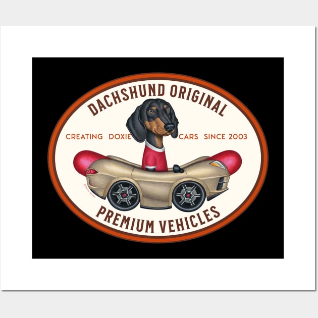 Dachshund Premium Vehicles Wall Art by Danny Gordon Art